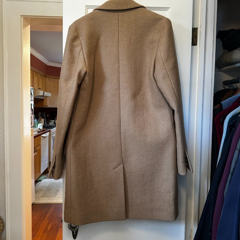 Apc Wool Blend Camel Coat Size M - image 4